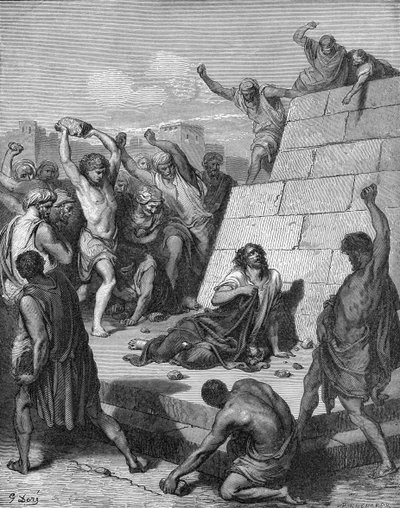 Martelaarschap van St. Stefanus door Gustave Dore