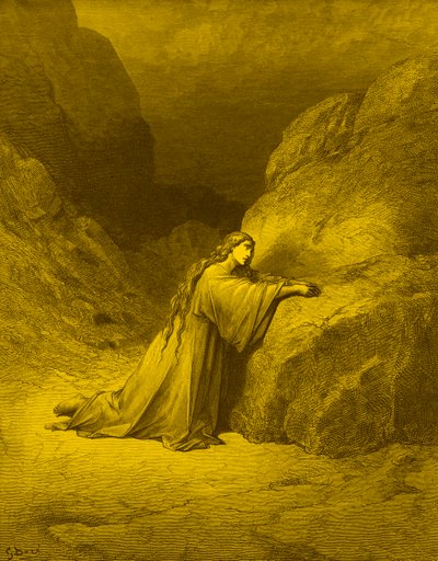 Maria Magdalena, de berouwvolle zondares - Bijbel door Gustave Dore