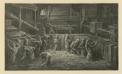 Het mengen van de mout (gravure) door Gustave Dore