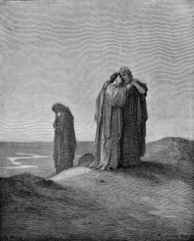 Naomi en haar schoondochters door Gustave Dore