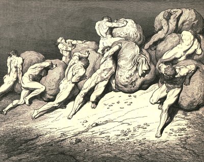 Niet al het goud, dat onder de maan is of ooit is geweest, ca. 1890 door Gustave Dore