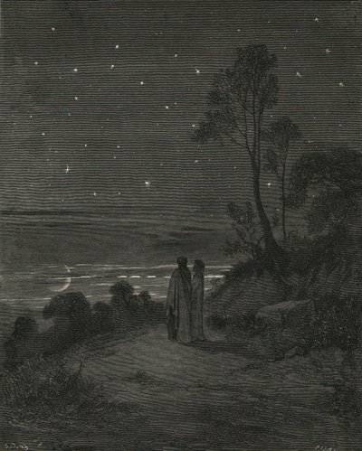 Nu was de dag aan het vertrekken, ca. 1890 door Gustave Dore