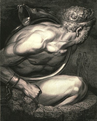 O zinloze geest! laat je hoorn voor jou spreken, c1890 door Gustave Dore