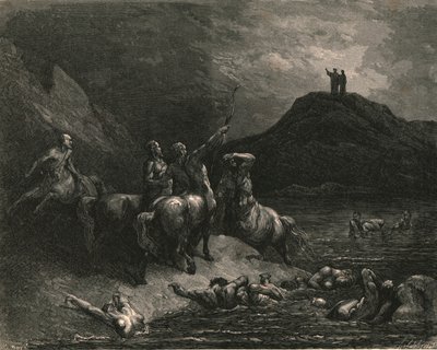Iemand riep van ver: Zeg tot welke pijn jullie veroordeeld zijn, ca. 1890 door Gustave Dore