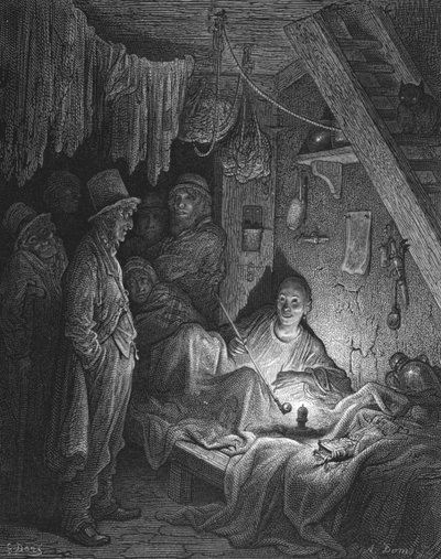 Opium roken - De kamer van de Lascar in 
