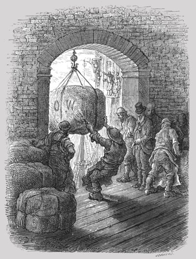 Dragers aan het Werk, 1872 door Gustave Dore