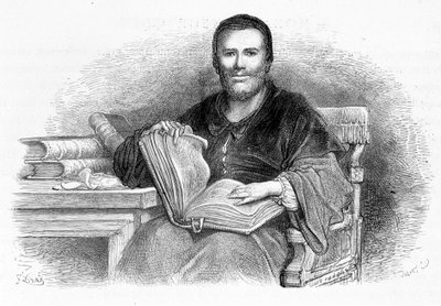 Portret van Rabelais - door Gustave Doré door Gustave Dore