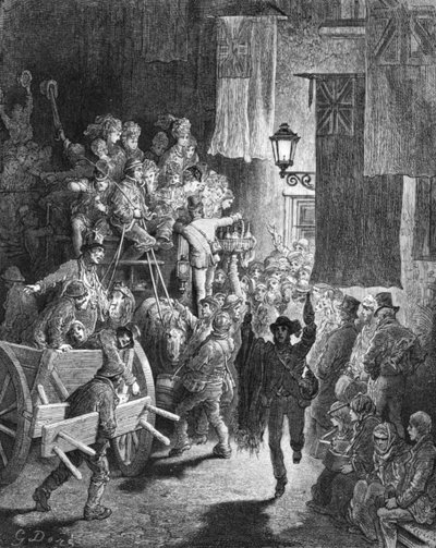Terug naar huis, 1872 door Gustave Dore