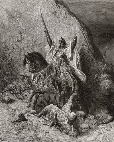 Saladin Yusuf (gest. 1173) Sultan tijdens de Tweede Kruistocht, illustratie uit 