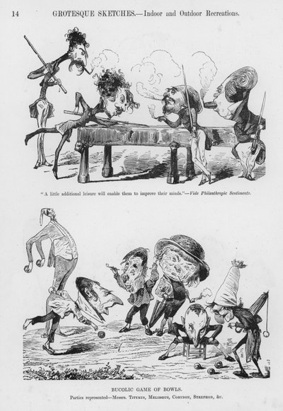 Humoristische en Groteske Schetsen door Gustave Dore (gravure) door Gustave Dore