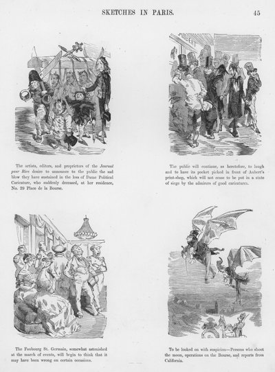Humoristische en groteske schetsen door Gustave Doré door Gustave Dore