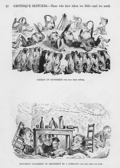 Humoristische en groteske schetsen door Gustave Dore door Gustave Dore