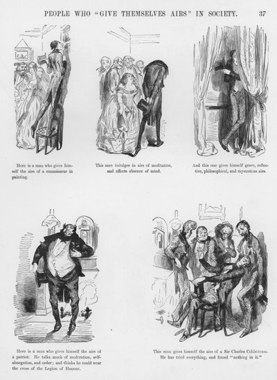 Humoristische en groteske schetsen door Gustave Dore door Gustave Dore