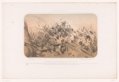 Slag bij Melegnano door Gustave Dore