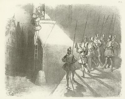 Verrast door wachters - Regering van Hendrik IV door Gustave Dore