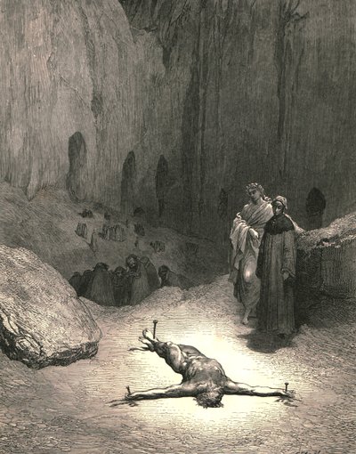 Die doorboorde geest...was hij die de Farizeeën raad gaf, ca. 1890 door Gustave Dore