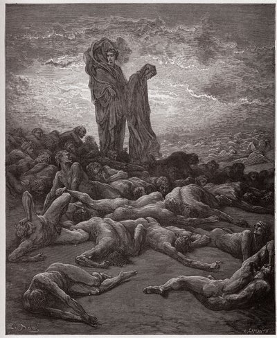 De Goddelijke Komedie (La Divina Commedia), Purgatorio, Canto 20: De zielen van de gierigen - door Dante Alighieri (1265-1321) - Illustratie door Gustave Doré (1832-1883) door Gustave Dore
