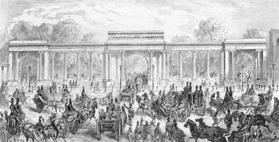 De ingang van Hyde Park, uit 