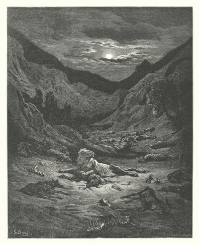 De Fabels van La Fontaine: De Leeuw door Gustave Dore
