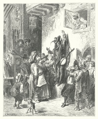 De Fabels van La Fontaine: De Gek die Wijsheid Verkocht door Gustave Dore