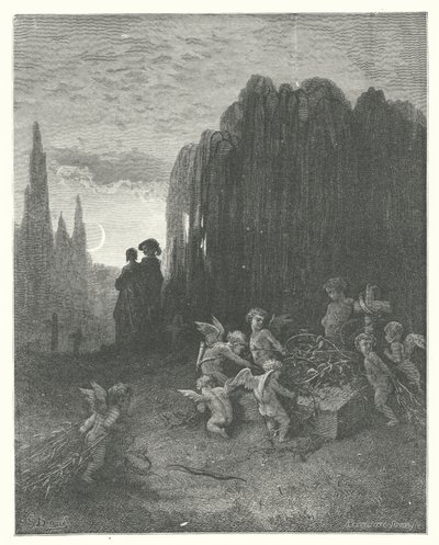 De fabels van La Fontaine: De jonge weduwe door Gustave Dore