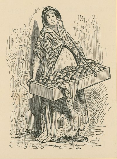 De fruitverkoper door Gustave Dore