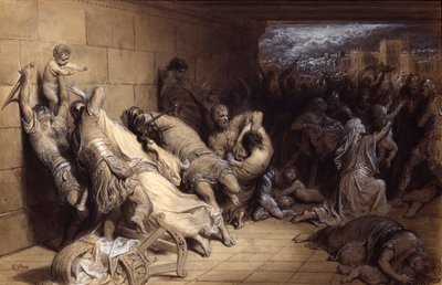 De Slachting van de Onschuldigen, c.1870 door Gustave Dore