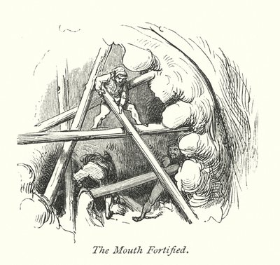 De mond versterkt (gravure) door Gustave Dore