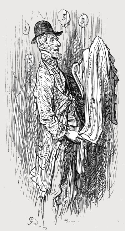 De Oude Klerenman door Gustave Dore