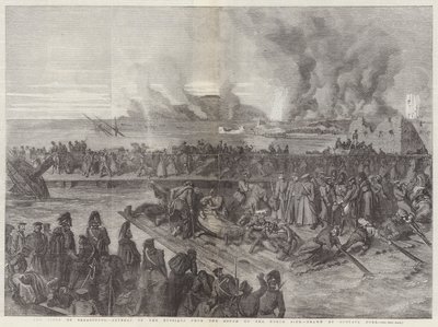 Het Beleg van Sebastopol, Terugtocht van de Russen van de Zuid- naar de Noordzijde door Gustave Dore