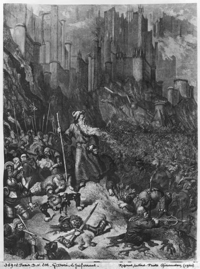 De wandelende Jood, gegraveerd door Felix Jean Gauchard door Gustave Dore