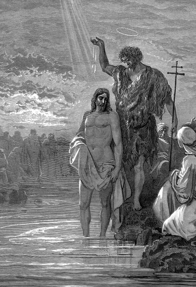 De doop van Christus door Gustave Dore