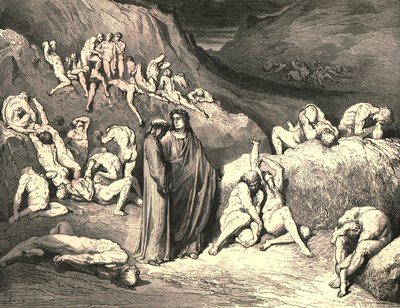 De korst kwam in vlokken van onderaf, ca. 1890 door Gustave Dore
