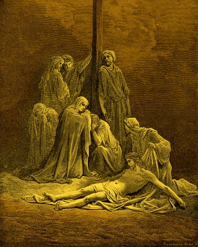 De dode Christus - Bijbel door Gustave Dore