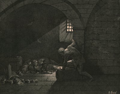 Toen kreeg vasten de overhand op verdriet, ca. 1890 door Gustave Dore