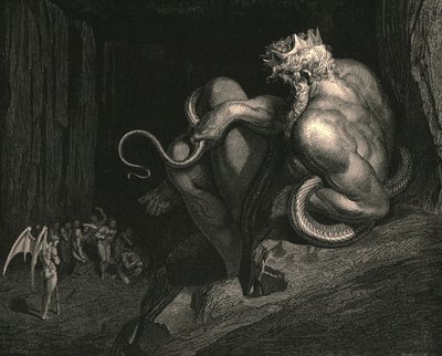 Daar staat Minos door Gustave Dore