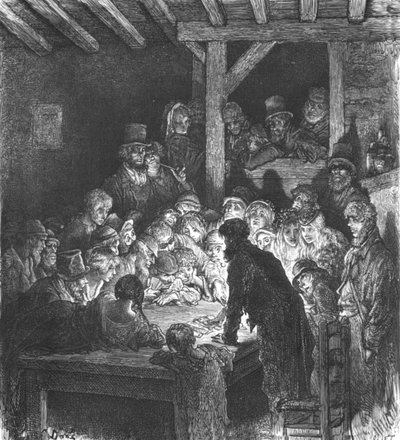 Dieven aan het Gokken door Gustave Dore
