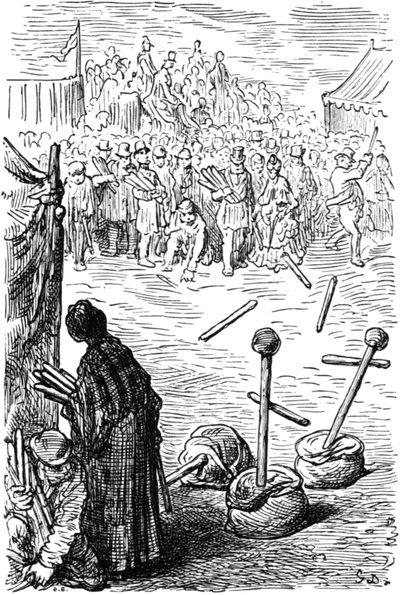 Drie stokjes een cent, 1872 door Gustave Dore