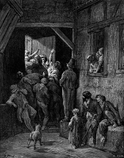 Gooi hem eruit, Ratcliff door Gustave Dore