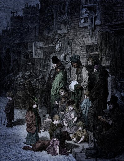 Victoriaans Londen - Whitechapel door Gustave Dore