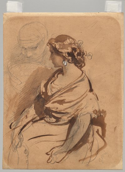 Jonge vrouw uit Valence door Gustave Dore