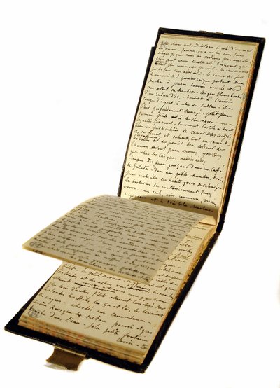 Reisboek van Gustave Flaubert (1821-1880), Franse schrijver, historische bibliotheek van de door Gustave Flaubert