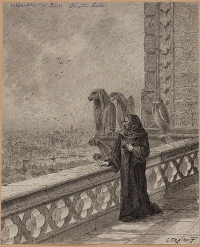 Claude Frollo. door Gustave Fraipont