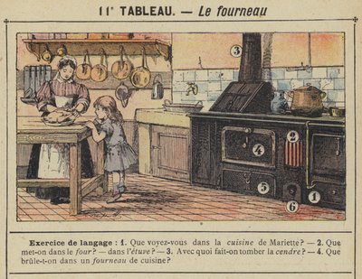 De oven (kleur litho) door Gustave Fraipont