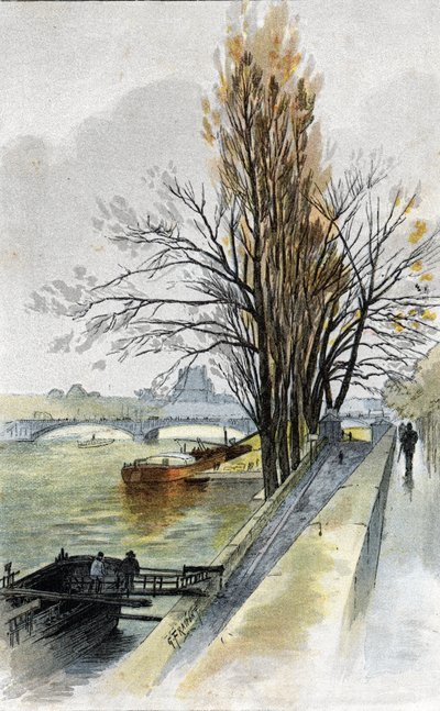 Uitzicht op de Solferinobrug vanaf Quai d