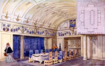 Duitse Eetzaal, begin 20e eeuw door Gustave Halmhuber