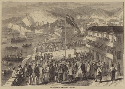Aankomst van Generaal Montaubon in Hong-Kong door Gustave Janet