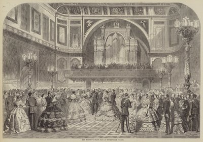 Het staatsbal van Hare Majesteit in Buckingham Palace door Gustave Janet
