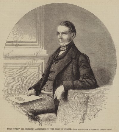 Lord Cowley, Hare Majesteits Ambassadeur aan het Hof van Frankrijk door Gustave Janet