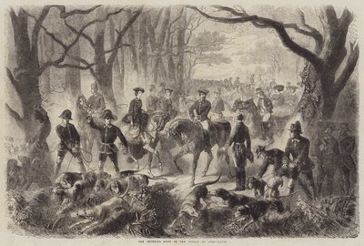 De Keizerlijke Jacht in het Bos van Compiegne door Gustave Janet